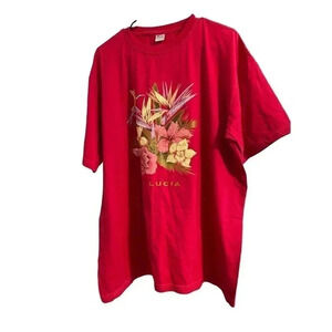 SUKI GARMENT ST LUCIA TOP SIZE XXL WITH FLORAL DESIGNS